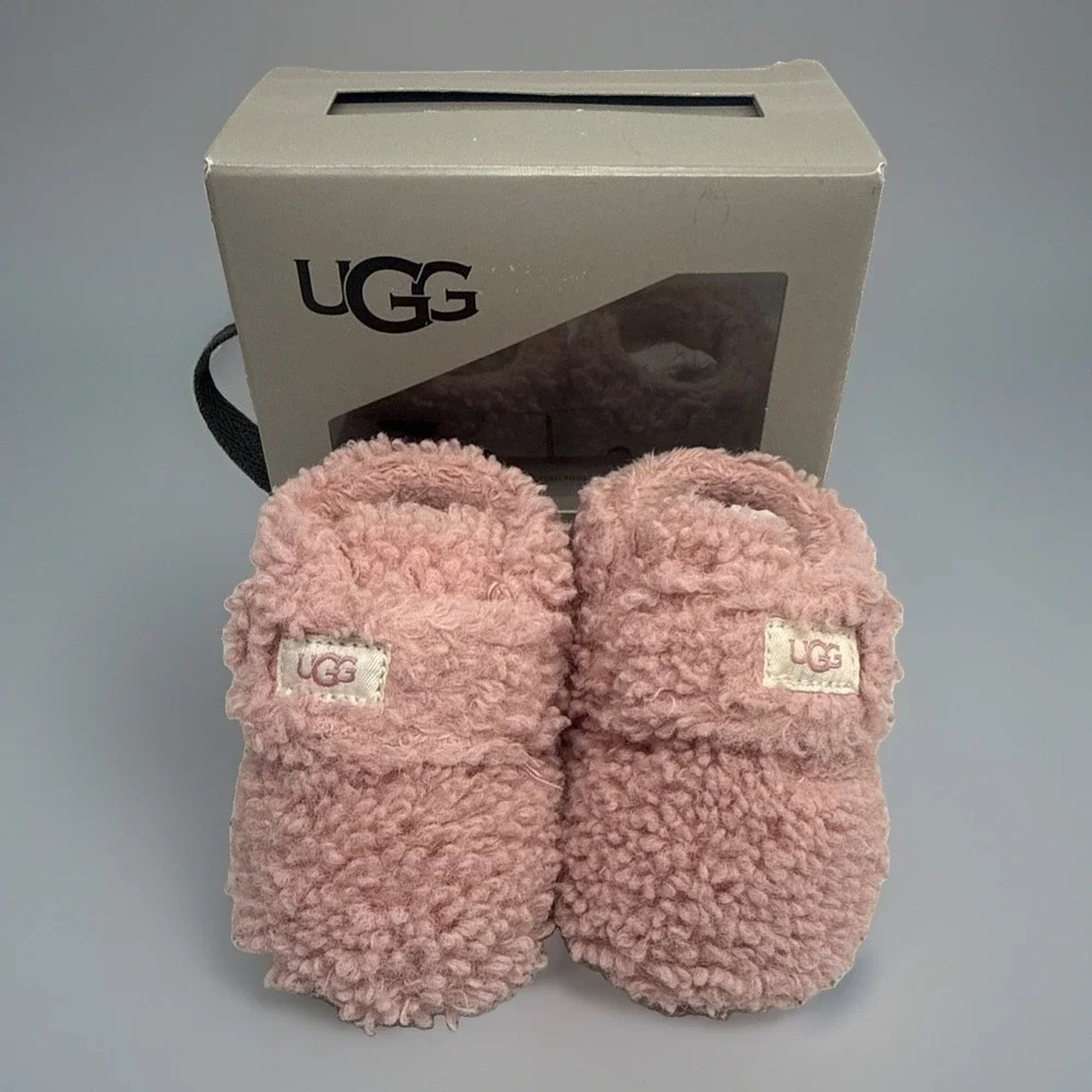 UGG Bixbee Baby & Toddler Pink Booties Size 0/1, 0-6 in, Fast Shipping 11210451